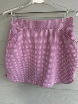 Pantalón corto de golf/tenis Peter Millar estampado geográfico para mujer rosa mediano/blanco poliéster elástico Foto 1 de 4