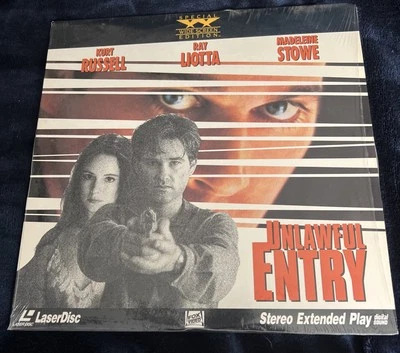 Unlawful Entry (1993) Widescreen Laserdisc Kurt Russell Ray Liotta in shrink - Image 1 of 2