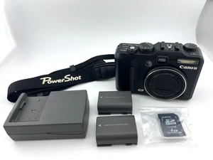 Canon PowerShot G9 12.1MP Black Digital Camera with Charger & 2 Batteries - Picture 1 of 13