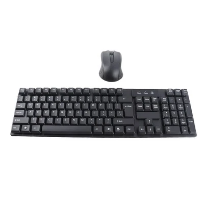 Wireless Keybdard Mouse Combo Set 2.4G Silent Portable 1600dpi For Laptop No NEW - Image 1 of 4