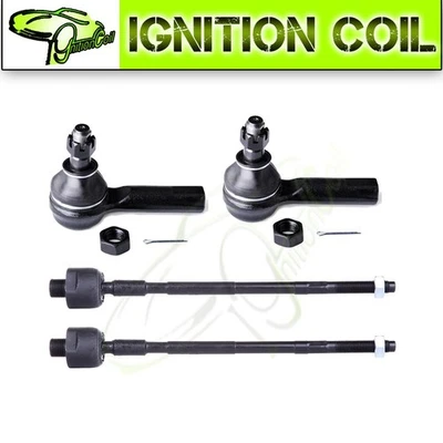Fit For 1996-2002 2003 2004 Infiniti QX4 4 Pieces Inside & Outside Tie Rod Kit Foto 1 de 4