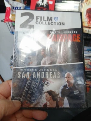 RAMPAGE / SAN ANDREAS 2 FILM COLLECTION DVD BRAND NEW SEALED Dwayne Johnson Rock - Image 1 of 3