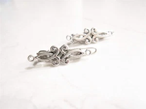 Extra kleine silberne Metall schmale Haarnadel Clip Haarspange (2er Set) - Bild 1 von 10