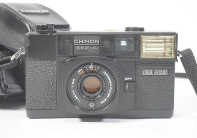 Vintage Chinon 35F-A Auto Focus Couleur Lentille 1:2.8 F =3 8mm Appareil Photo - Photo 1/4