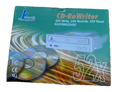 K Hypermedia 52X CD-ReWriter Internal CD-RW Desktop Computer Drive - Image 1 of 3