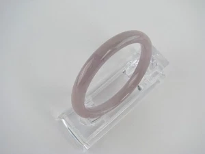 Genuine Natural Lavender Jade Round Eternity Bangle 53 mm #1056 - Picture 1 of 8