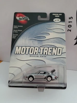 Магазин Hot Wheels 100% Motor Trend для Porsche 930 Turbo серебристый с настоящими гонщиками - Изображение 1 из 4