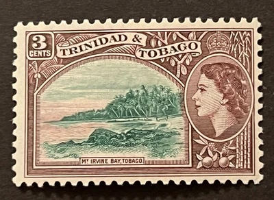 SELLOS DE VIAJE: SELLOS TRINIDAD Y TOBAGO 1953-59 QEII SG 269 - 3 centavos como nuevos MOGH. Foto 1 de 4