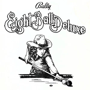Bally Eight Ball Deluxe Pinball Machine Game Manual Schematics 1984 0B87 ORIGINL - Picture 1 of 3