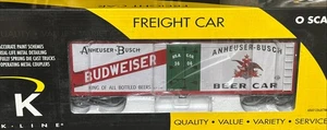 K-LINE K762-5604 ANHEUSER-BUSCH Budweiser BEER 40’ WOOD-SIDED REEFER O-SCALE - Picture 1 of 3