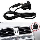 Car Dash Flush Mount USB Panel Dual USB Extension Cable for Car Stereos