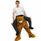 Adult Fancy Dress Carry Me Teddy Bear Mascot Costume Pants Ride On Piggy Back AZ