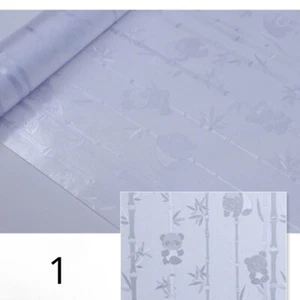 Static Cling Privacy Window Films Vinyl Frosted Panda Fish Floral Covering Home - Picture 1 of 13