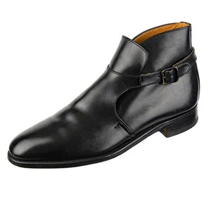 Stivaletti neri ROYAL TWEED by CHURCH'S in pelle ultimi 6184 taglia 10,5 INGHILTERRA - Foto 1 di 11