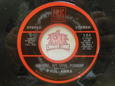 Paul Anka – Tonight, My Love, Tonight / Dance On Little Girl, 45 RPM EX (VE) - Image 1 of 2