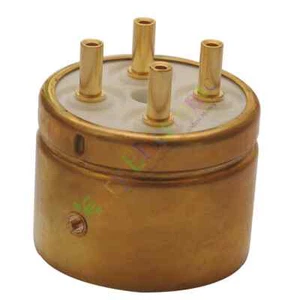 2pc 4Pin Gold Ceramic vacuum Tube sockets valve base for 805 845 audio HIFI amp - Picture 1 of 4