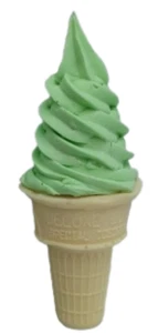 Display Fake Food Prop Mint Soft Serve Ice Cream Cone - Picture 1 of 2