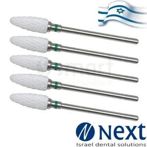 Lot X 5 Dental Lab Ceramic Cutters Bur Israel  jewelry acrylic nail Coarse 7 - Picture 1 of 3