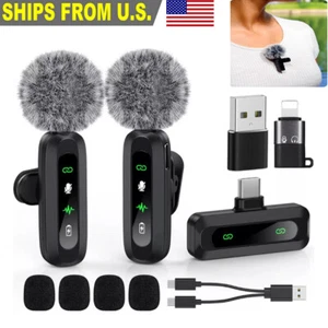 Microfono Wireless Lavalier Cellulare USB-C per Android/Apple Audio Video - Foto 1 di 8