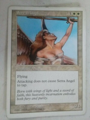 MTG Magic the Gathering English Serra Angel 1998 Anthologies LP - Image 1 of 2