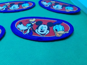Disney Mickey Mouse Donald Duck Goofy lot 10 NOS iron on patch vintage not used - Picture 1 of 3