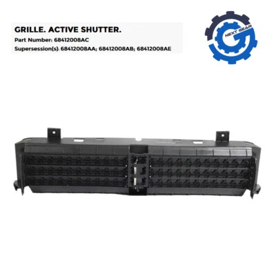 NOVO OBTURADOR ATIVO GRADE FABRICANTE DE EQUIPAMENTO ORIGINAL PARA 2019-2023 JEEP CHEROKEE 68412008AC - Imagem 1 de 3