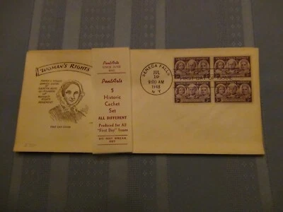 US # 959 Women 3 Cent Set Of 5 Pent Arts Cachet Unaddressed FDC W/Label  #10  - Image 1 of 4