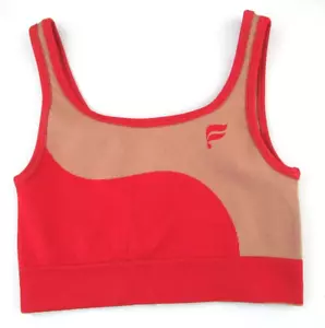 Fabletics Sunny Reversible Low Impact Sports Bra Red Tan Size XS NWT - Picture 1 of 5