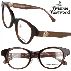 Vivienne Westwood Damen Brille Brillengestell 40-0014-01 48 Klar Braun Lame Orb Neu - Bild 1 von 3