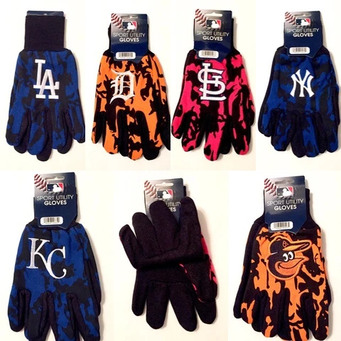 Officially Licensed Team Color Camo Camouflage Sport Utility Grip Work Gloves Cover