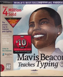Software Mavis Beacons Teaches Typing Version 5 1997 CD-ROM Sealed Vintage - Picture 1 of 2