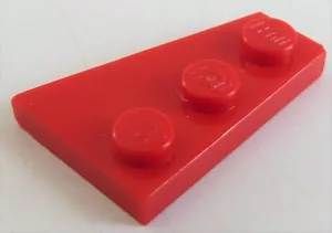 LEGO - Plate / Plate 3 x 2 Left (4 Pieces), Red # 43723 - Picture 1 of 1