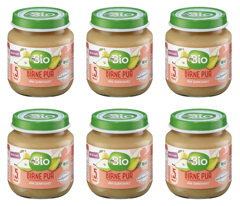6 x 125g | dmBio Früchte Birne pur ab dem 5. Monat, Demeter - Bild 1 von 1