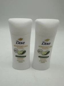 2 Dove Deodorant Sticks, 2.6oz each w/Moisturizer - Cucumber/Green Tea Scent New - Picture 1 of 4