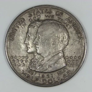 1921 Alabama Commemorative Half Dollar 50c AU d127 - Picture 1 of 2