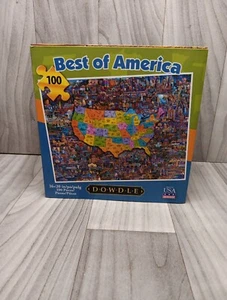 Dowdle Puzzle 100 Pezzi "Best Of America" Nuovo, Spedizione Stesso Giorno!!! - Foto 1 di 24