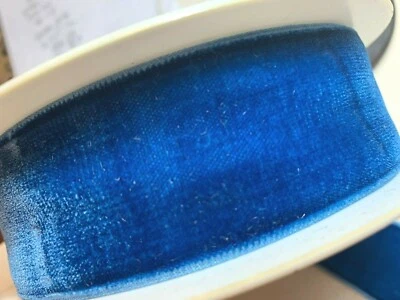 Cinta vintage terciopelo rayón 1.5" 1yd hecha en Francia Foto 1 de 4