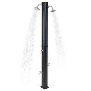 2.2M Outdoor 35L Solar Heated Outdoor Shower w/ Dual Shower Heads Beach Pool Spa - Picture 1 of 9