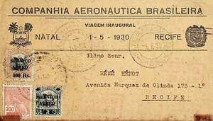 1930 Brasil / Brazil CAB First Flight Natal - Recife - Picture 1 of 2