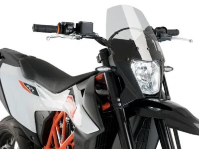 Pantalla deportiva Puig Light Smoke nueva generación KTM 690 Enduro R 2019-2024 Foto 1 de 2