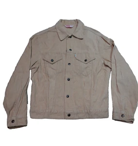 Giacca camionista vintage anni 70 Levi's tipo 3 velluto a coste uomo taglia 40 beige 70505 - Foto 1 di 18