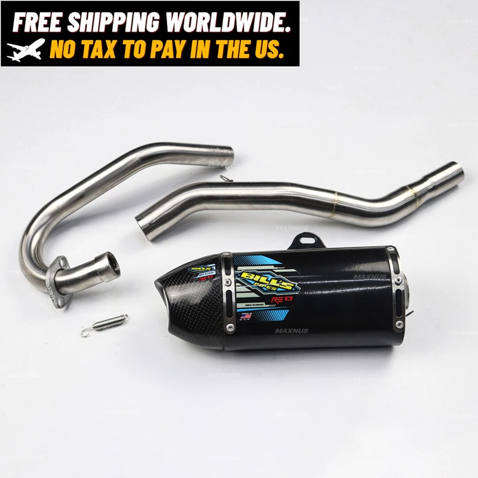 Full System Exhaust Muffer Racing Pipe Bill's Fit For KAWASAKI KLX110L KLX110L - Image 1 of 4