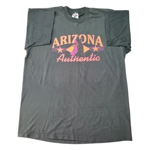 Vintage 90s 1997 Arizona Destination T-Shirt Made In USA Large Faded Black - Picture 1 of 8