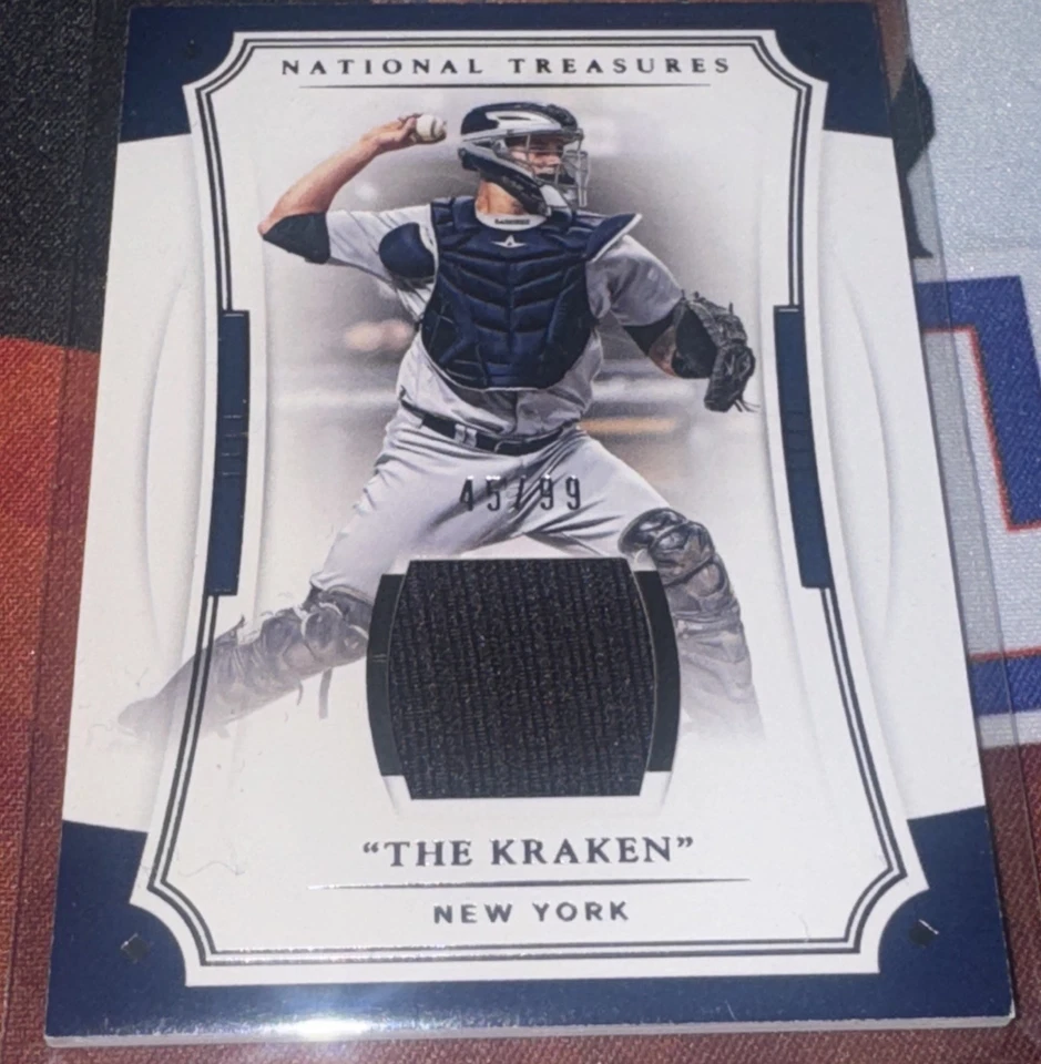 Panini National Treasures Gary Sanchez The Kraken Nickname Jersey Relic /99 NYY - Image 1 of 1