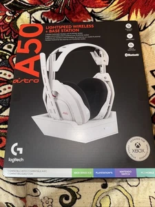 Logitech Astro A50 LIGHTSPEED Wireless Gaming Headset + Base Station White NEW - Picture 1 of 9