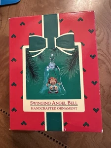 Hallmark Keepsake Ornament Handcrafted Swinging Angel Bell Ornament 1985 - Picture 1 of 5