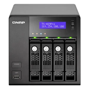 Qnap TS-469 PRO 4-bay NAS Server System 2x2.13GHz 1GB RAM - Bild 1 von 4
