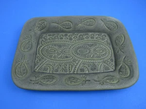Seltene Rookwood Keramik 10171 Südwesten Azteken Stil Eule Platte Tablett - Bild 1 von 10