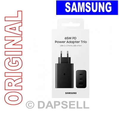 Samsung Caricabatterie Originale Triplo 65w Black Per Acer Liquid Jade 2 Primo - Immagine 1 di 4