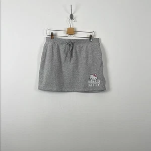 Hello Kitty Hybrid Girl XL Gray Tie Front Embroidered Logo 2 Pocket Tennis Skirt - Picture 1 of 8